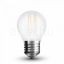 LED Filament matt dekor izzó - G45 - 4W - E27 - meleg fehér