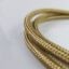Bronz színű textil bevonatú 3×0,75 mm² sodrott réz vezeték