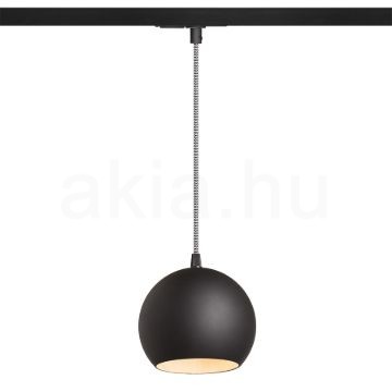 COPA egyfázisú áramkörös sínre fekete üveg 230V LED E27 11W