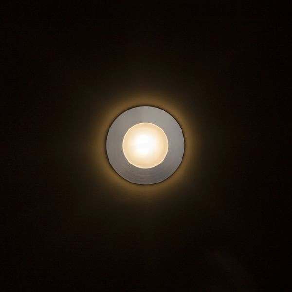 CLUB süllyesztett lámpa ezüstszürke 230V LED 3W IP54 3000K