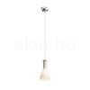 PULIRE CON függő lámpa  opál üveg/fa/króm 230V LED E14 6W