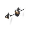 ROSITA II fali lámpa fekete/aranysárga 230V LED GU10 2x9W