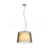 ESPLANADE függő lámpa átlátszó fekete/fehér króm 230V LED E27 15W