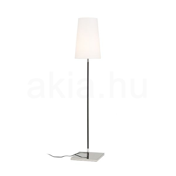LULU állólámpa fehér/fekete króm 230V LED E27 8W