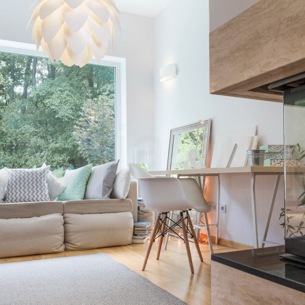 ENCOMBRE függő lámpa  fehér PVC 230V LED E27 15W