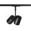 BEEBA II egyfázisú áramkörös sínre fekete  230V LED GU10 2x8W