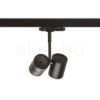 BEEBA II háromfázisú áramkörös sínre fekete  230V LED GU10 2x8W