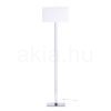 PLAZA állólámpa fehér króm 230V LED E27 15W