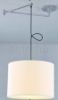 BROADWAY függő karral fehér króm 230V LED E27 15W