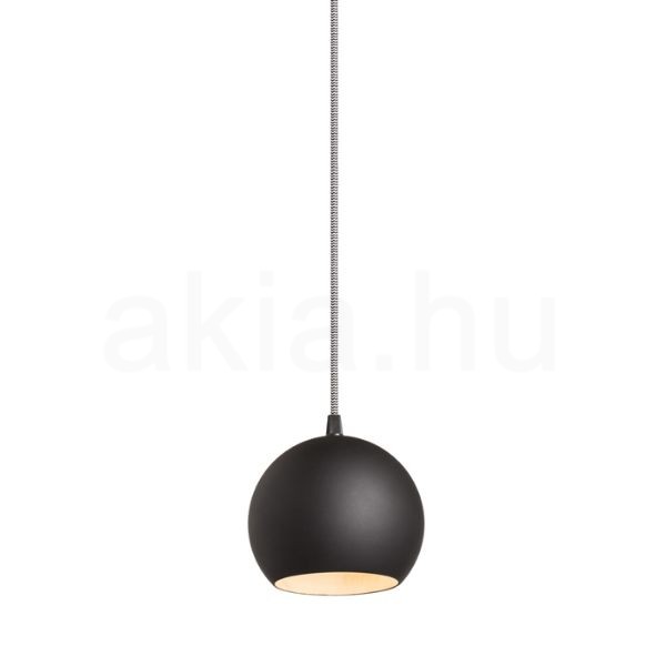 COPA függő lámpa fekete üveg 230V LED E27 11W