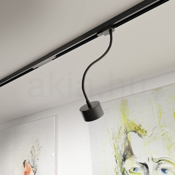 PIXIE libanyak háromfázisú áramkörös sínre fekete  230V LED GX53 7W
