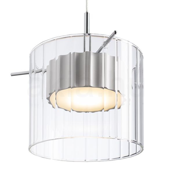 ESTRA I függő lámpa fehér tiszta üveg 230V LED 5W 3000K