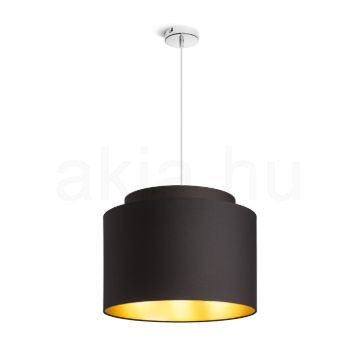 DOUBLE 40/30 lámpabúra  Polycotton fekete/arany fólia  max. 23W