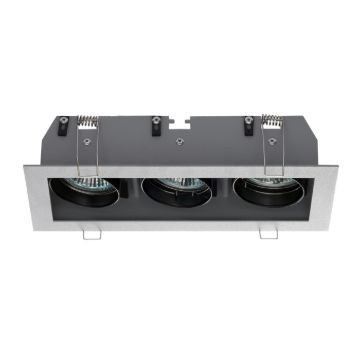 MONE III dönthető ezüstszürke  12V GU5,3 3x50W