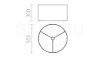 RON 55/30 lámpabúra  Polycotton fekete/arany fólia  max. 23W