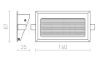 INTRO L   szálcsiszolt alumínium 350mA LED 3W  3000K
