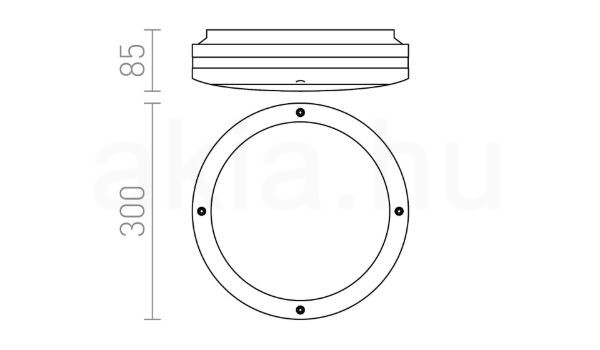 SONYA 30  fekete  230V LED E27 2x11W IP54