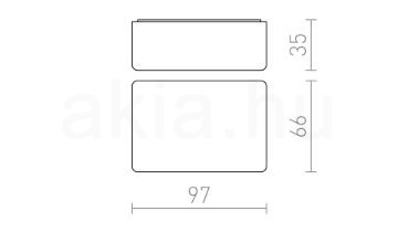 DARK SENSOR 2-100 Lux felületre szerelhető fekete  230V  IP44