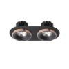 SHARM R II süllyesztett lámpa fekete/fekete réz 230V LED 2x10W 24°  3000K