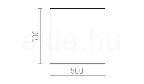 DIFFUSER SQ 50 PMMA   tej akril 