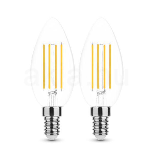 2 DB.LED Filament Canlde C35 7W E14 360° 2700K (806 lumen)