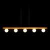 NOCTIS függő lámpa  fa/opál üveg 230V LED G9 5x7W