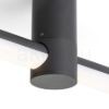 CLARIS 120 felületre szerelhető fekete tej akril 230V LED 2x12W  3000K