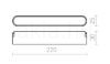 OXONIA 22 a WEGA/WAWE rendszerekhez fekete  24= LED 12W 110°  3000K 4000K 6500K