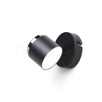 NOVA I fali lámpa fekete króm/tej akril 230V LED 4.2W 3000K