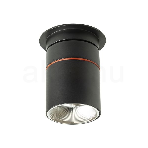 AUGUSTA süllyesztett lámpa fekete króm 230V LED 12W 36°  3000K