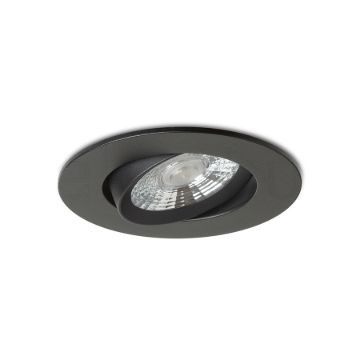 NEFRIT DIMM süllyesztett lámpa fekete 230V LED 6W 36° 3000K