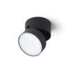 FLAVIO R felületre szerelhető fekete 230V LED 6W 110° IP54 3000K