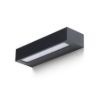 ASTER 25 fali lámpa fekete tej akril 230V LED 2x6W IP65 3000K