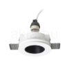 DAYTONA rögzített lámpa gipsz/fekete 230V LED GU10 8W
