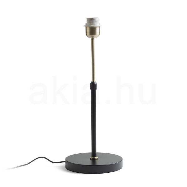 EMMETT asztali lámpatest fekete antikolt sárgaréz 230V LED E27 15W