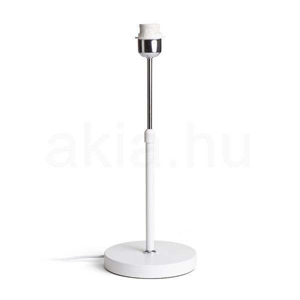 EMMETT asztali lámpatest fehér króm 230V LED E27 15W
