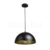 GLADYS 30 függő lámpa fekete/aranysárga  230V LED E27 15W
