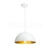 GLADYS 30 függő lámpa fehér/aranysárga  230V LED E27 15W