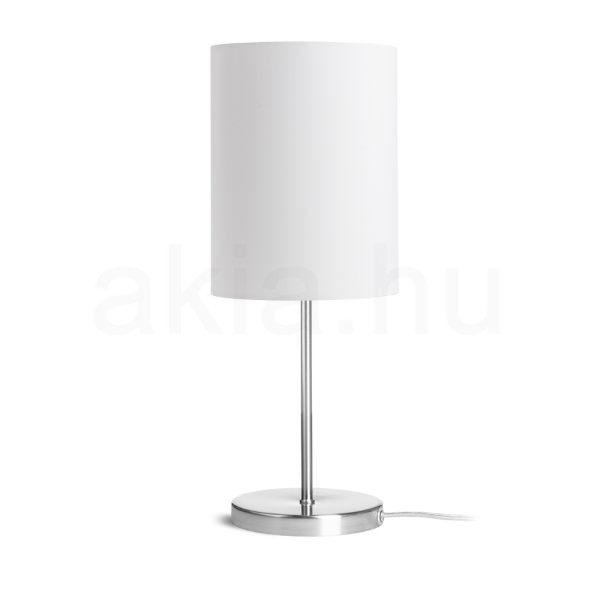 NYC/RON 15/20 asztali lámpa  Monaco galamb szürke/ezüst PVC/nikkel 230V LED E27 15W