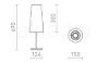 NYC/CONNY 15/30 asztali lámpa  Polycotton fehér/króm 230V LED E27 11W