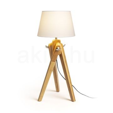 AMBITUS/ALVIS 24 asztali lámpa fehér bambusz 230V LED E27 11W