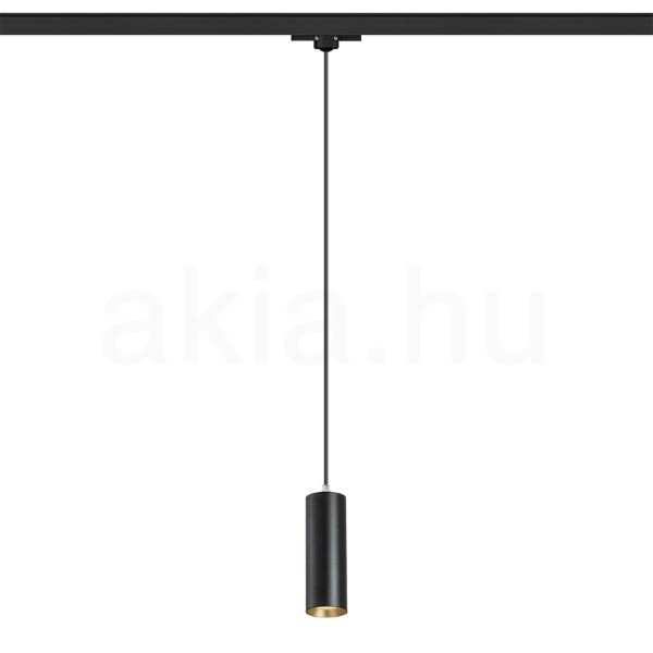 MAVRO három áramkörös sínen függő lámpa fekete/aranysárga  230V LED 12W 38°  3000K