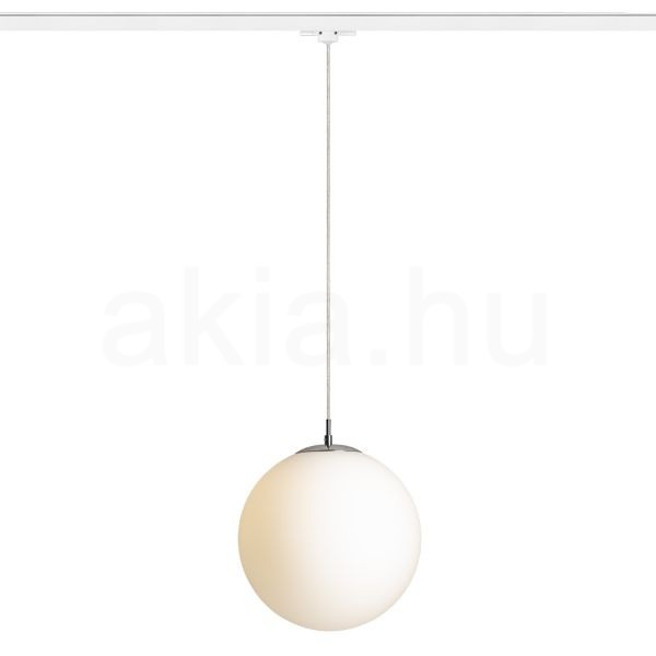 LUNA 30 három áramkörös sínre  opál üveg/króm 230V LED E27 15W