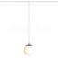 LUNA 20 egy áramkörös sínre  opál üveg/króm 230V LED E27 11W