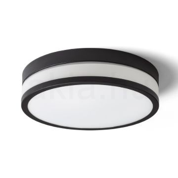 CIRA LED 35 mennyezeti lámpa opál üveg/fekete 230V LED 24W IP44 3000K