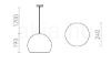 BLONDIE 25 egyfázisú áramkörös sínre  réz 230V LED E27 15W