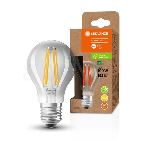 OSRAM ULTRA ECONOMY 210lm/W Classic A világos 230V E27 LED EQ100 3000K
