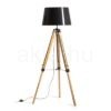 ALVIS/RIDICK állólámpa csillogó fekete arany fólia/bambusz/fekete 230V LED E27 15W