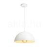 GLADYS 30 függő lámpa fehér/fehér  230V LED E27 15W