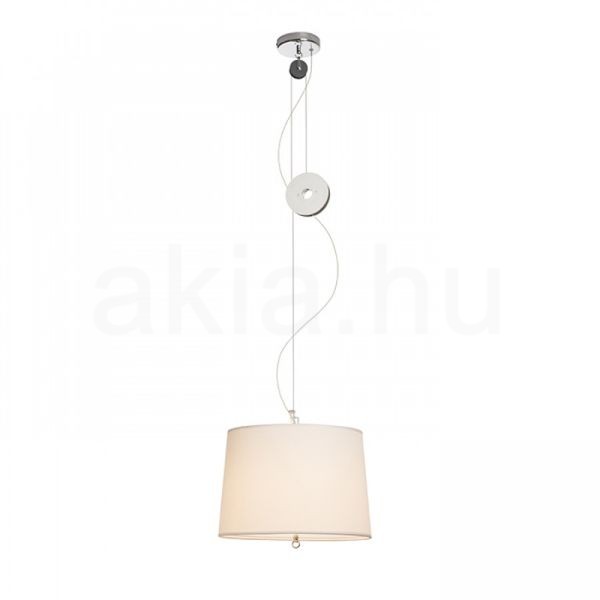 LEVITA lehúzható függeszték fehér króm 230V LED E27 15W